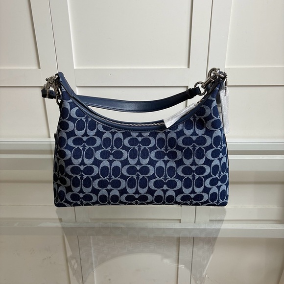 Coach Handbags - Coach Denim Monogram Canvas Shoulder Bag